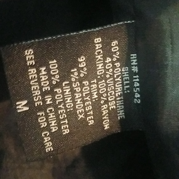 ODYN Black Faux Leather Jacket Coat ODYNJack01 - Picture 6 of 8